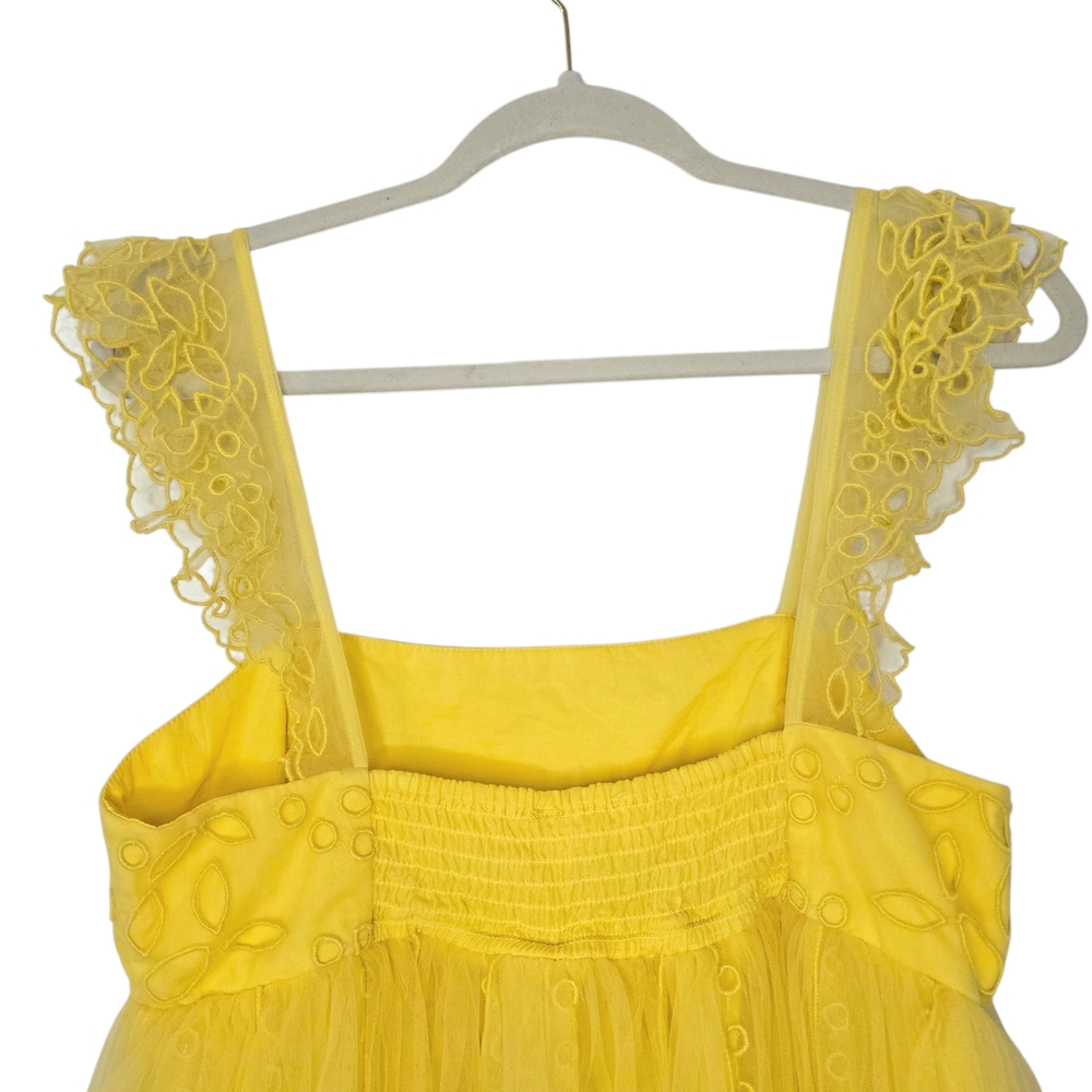 Let Me Be By Anthropologie Eyelet Tulle Mini Dress - Picture 8 of 9